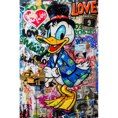 Donald Duck kunst schilderij